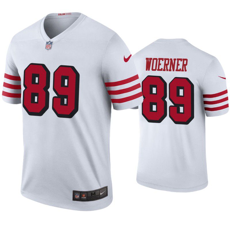 Men San Francisco 49ers #89 Charlie Woerner Nike White Color Rush Legend Player NFL Jersey->san francisco 49ers->NFL Jersey